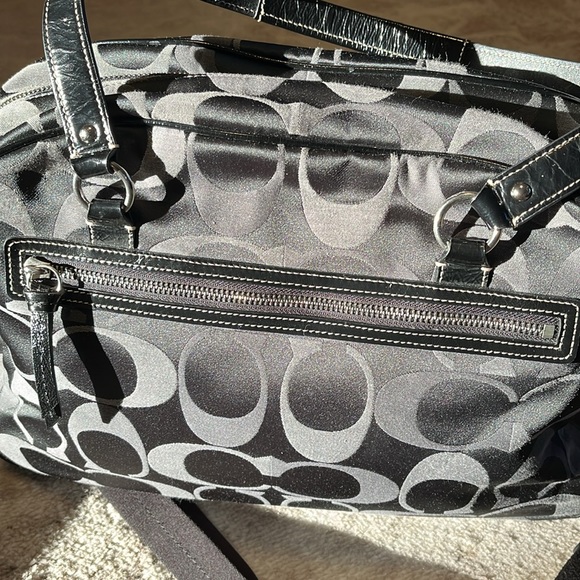 COACH ADDISON SIGNATURE BLACK NYLON TRAVEL DIAPER BAG F18376 - Picture 5 of 16